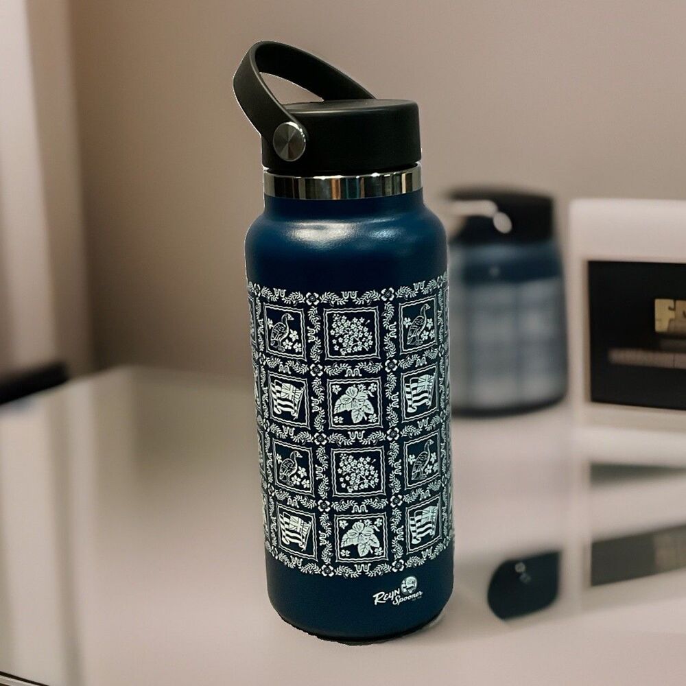 Reyn Spooner Lahaina Sailor Hydro Flask 32 Oz Wide Mouth Flex Cap